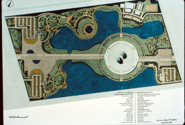 Color drawing, site plan