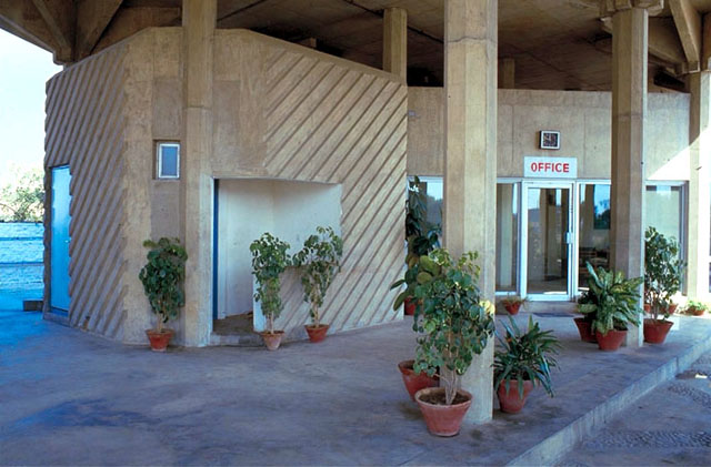 View to office entrance