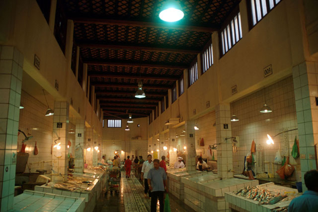 Fresh Food Souks - Interior view showing fish stalls