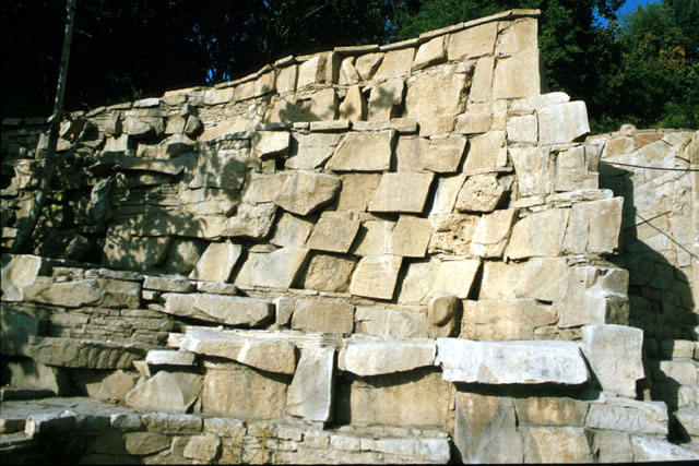 Exterior view of stone formation