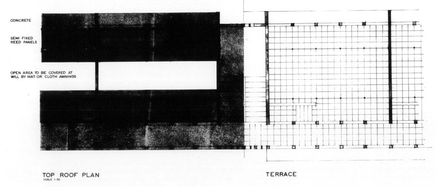 Design drawing: Terrace and roof plans