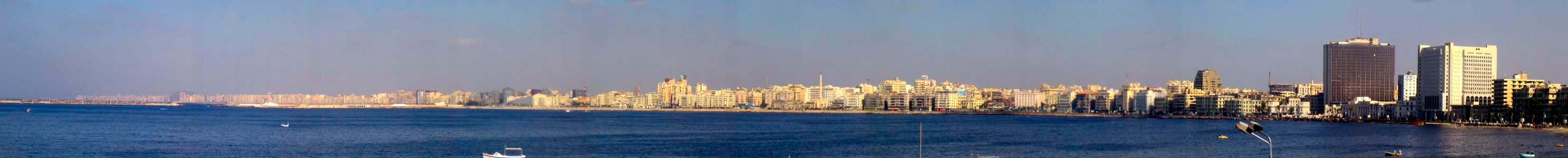 Panorama of the Corniche as seen from the west