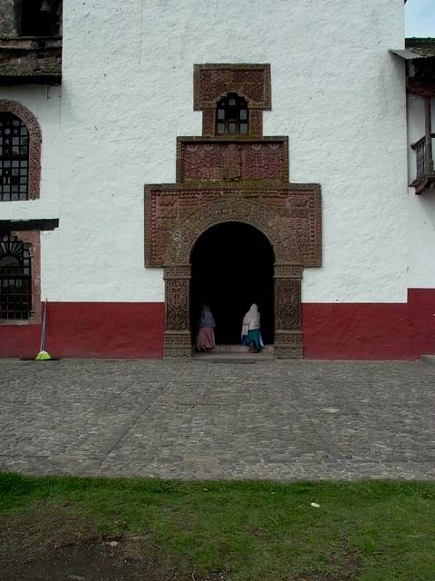 Exterior view of the main entrance portal