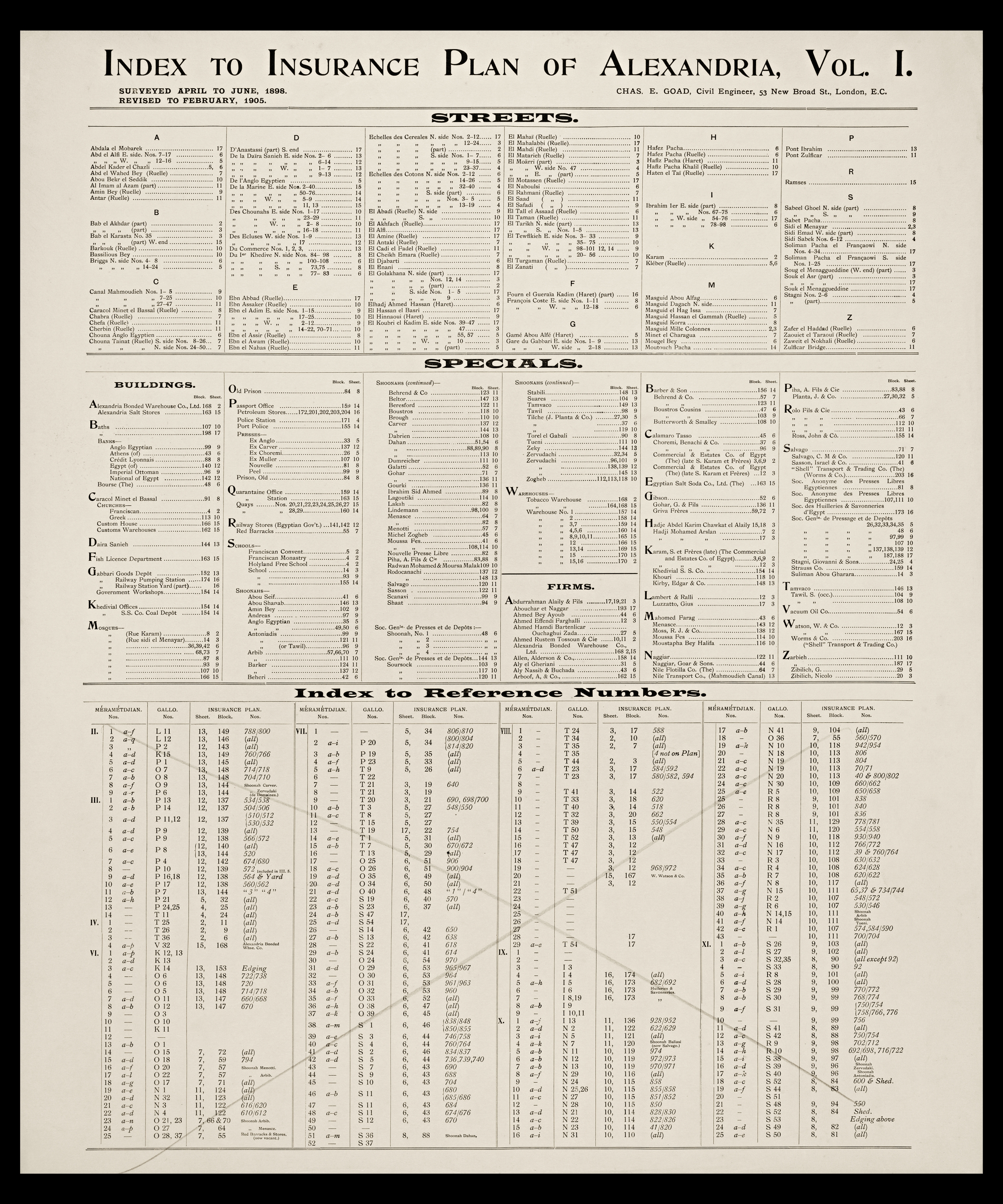 Charles E. Goad - A sheet from the&nbsp;<span style="font-style: italic;">Insurance Plan of Alexandria</span>. The complete set of plans can be found on&nbsp;<a href="https://www.archnet.org/publications/10217/" target="_blank" data-bypass="true">Archnet</a>, or as georeferenced versions in the&nbsp;<a href="http://calvert.hul.harvard.edu:8080/opengeoportal/openGeoPortalHome.jsp?BasicSearchTerm=ExternalLayerId:1203" target="_blank" data-bypass="true">Harvard Geospatial Library</a>.