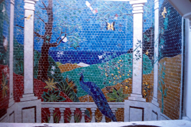Detail of tile mosaic