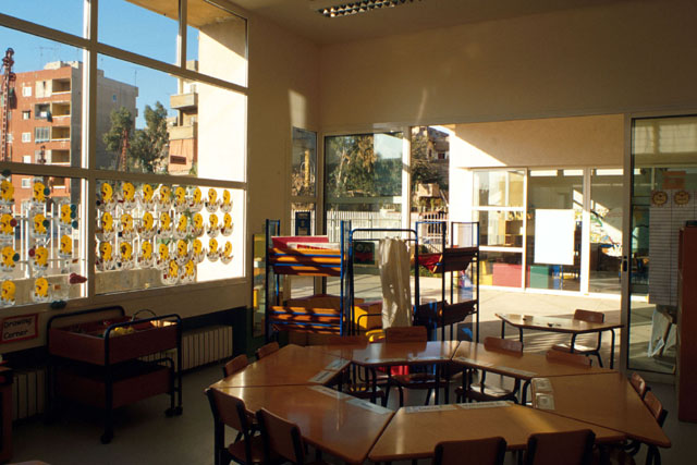 Interior view, showing classrooms