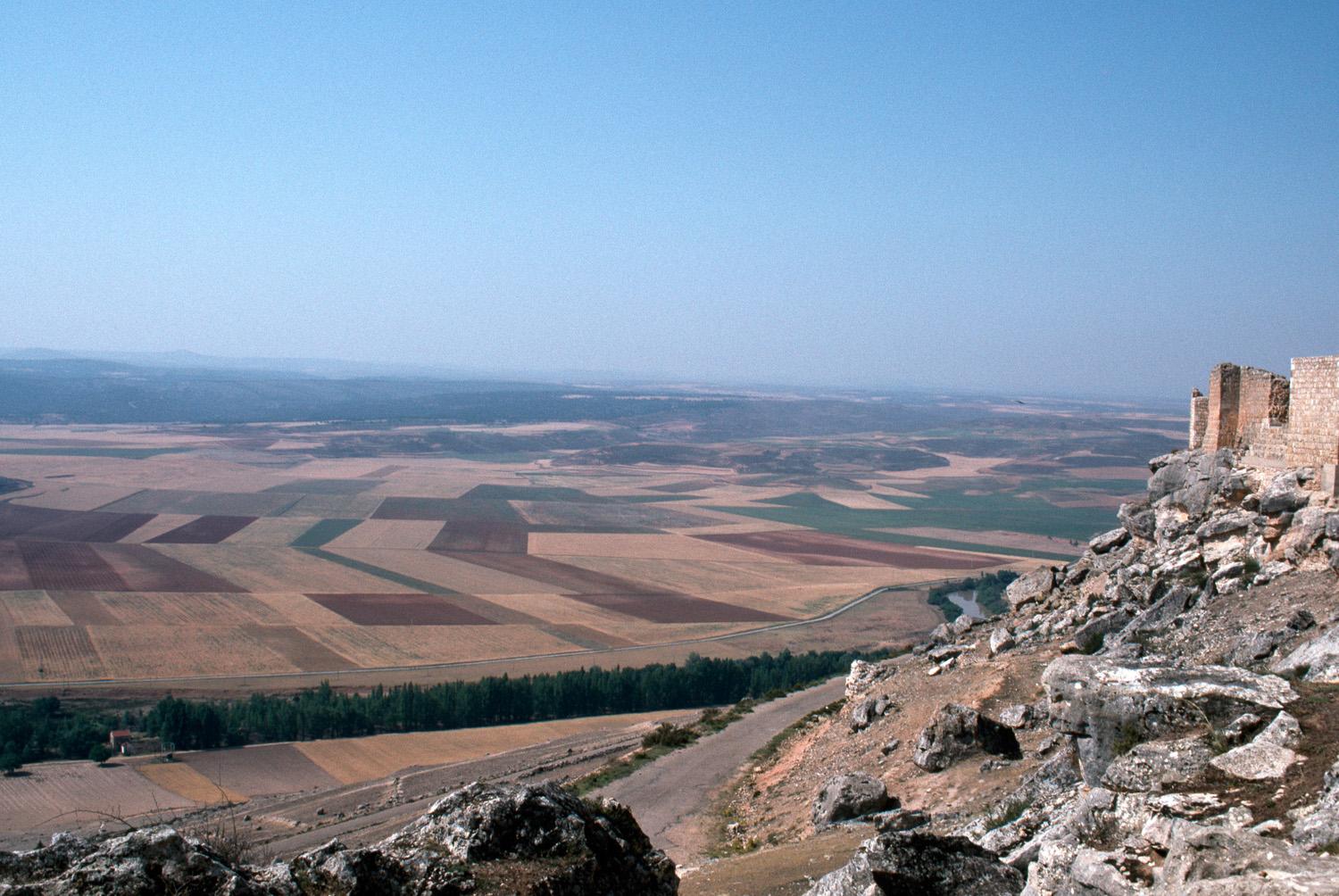 View of plains below the castle