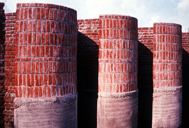Façade, detail of brickwork