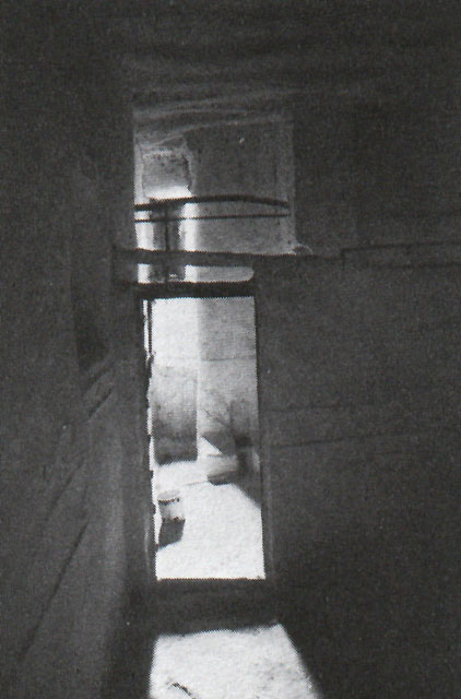 Bathroom in the House of Jarhum with lavatory to the right, inside the doorway