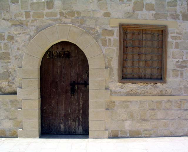 Door and window opening to the main courtyard
