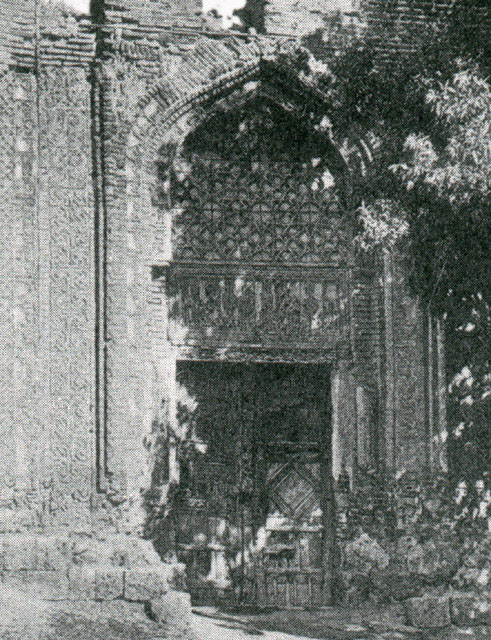 Detail of portal on west elevation, c. 1913