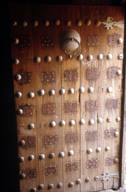 Detail, wooden door