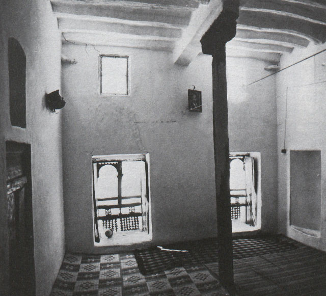 The interior of the corner room on the fourth-floor of the house