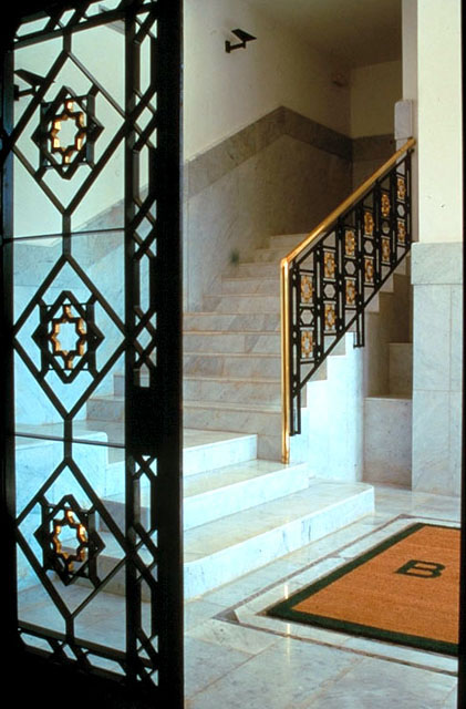 Interior, marble staircase