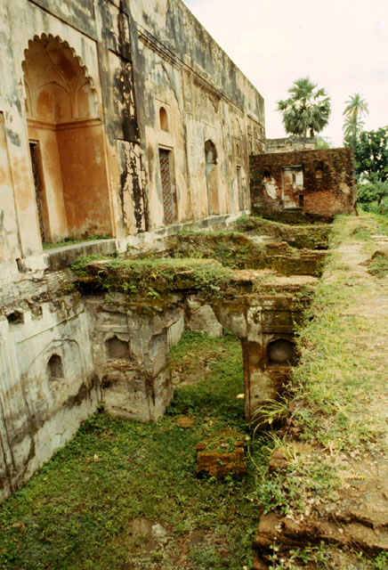 Underground chambers or 'tahkhana' viewed from southeast through the collapsed ceiling. Located in the eastern portion of the building