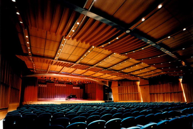 Is Sanat / Istanbul hall, auditorium with billowing and tent-like ceiling forms