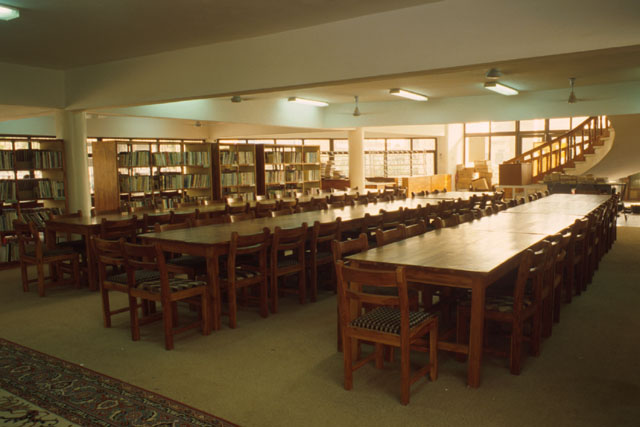 Interior view showing ground floor reading area