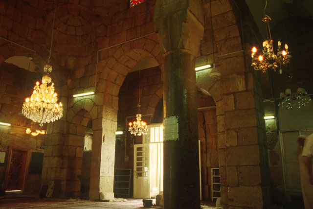 Interior view of the madrasa courtyard, looking northwest