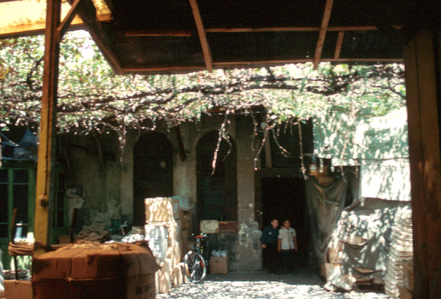 Courtyard view towards east in Khan Sawwaf