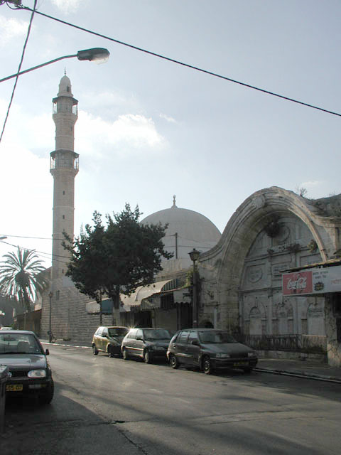 View of the sabil with the south façade of al-Mahmudiyya Mosque