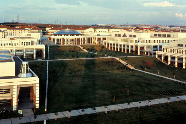 Elevated view of campus