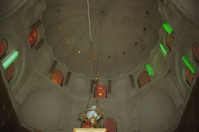 View looking up at the mausoleum dome