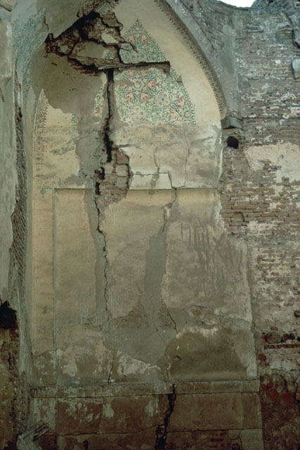 Interior detail, painted squinch