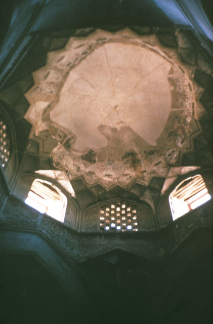 Interior view, looking up at the dome and zone of transition