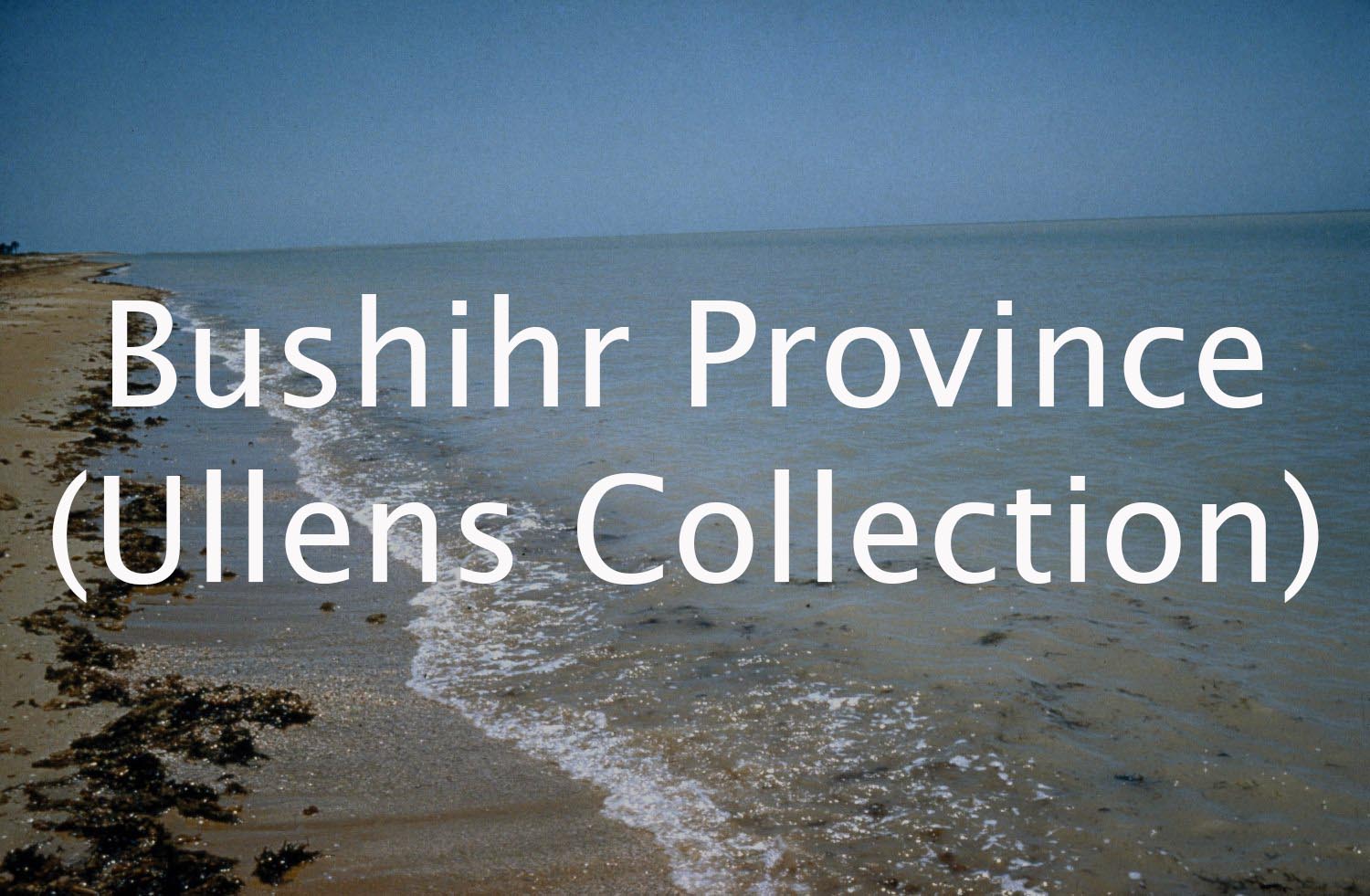Bushihr Province (Ullens Collection)