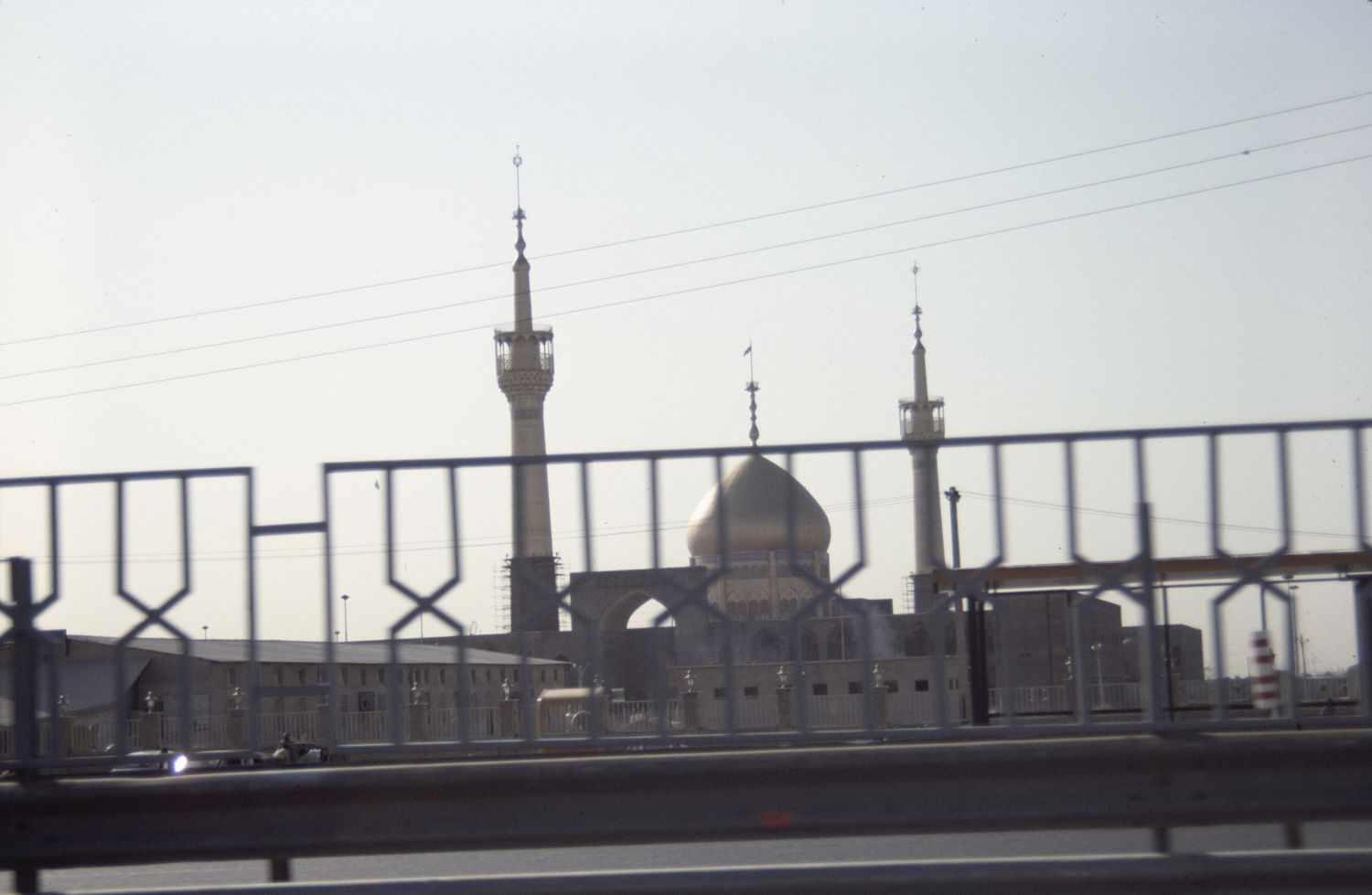 Distant view of Imam Khumayni Mausoleum.<br>