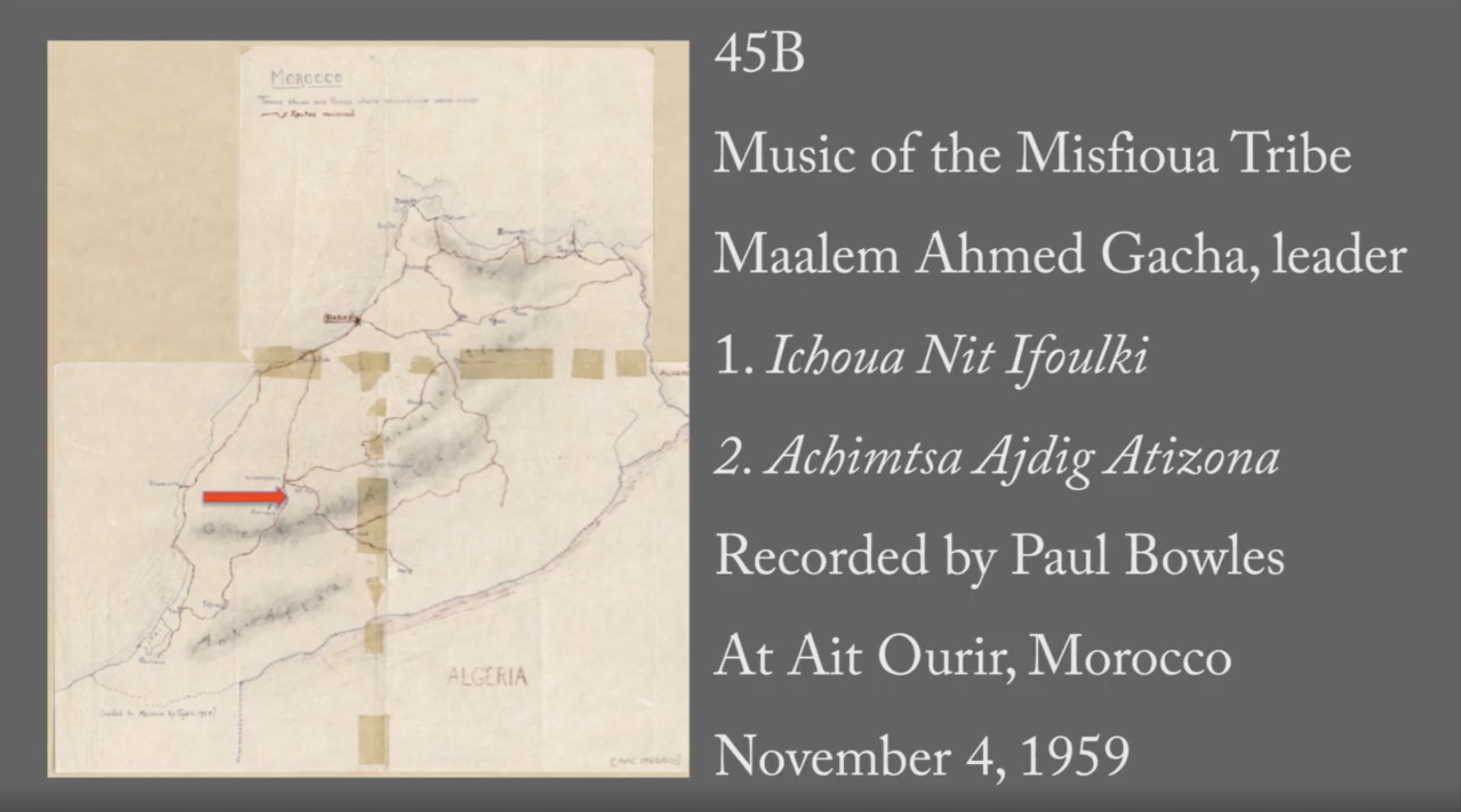 45B: "Ichoua Nit Ifoulki" (Music of the Misfioua Tribe)