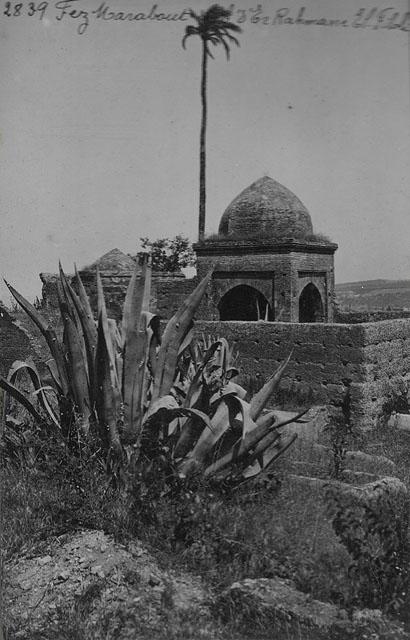 Abd al-Rahman Marabout - General view of marabout of Abd al-Rahman El-Filali / "Fez, Marabout Ab'd'Er Rahmane El-Filali"