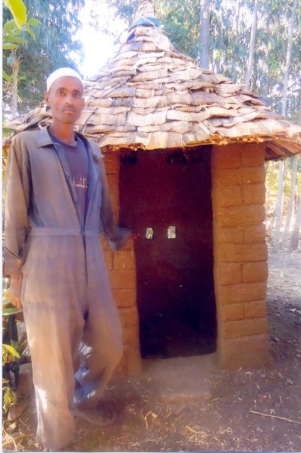 Toilet constructed by one of the SRDU trainees
