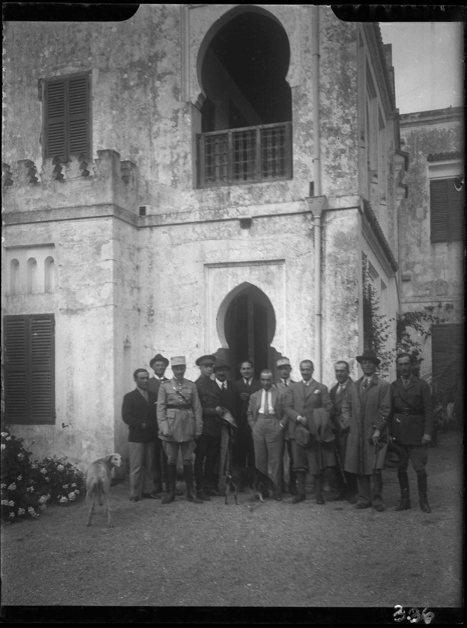  Italian officials pose outside of the Italian Legation.