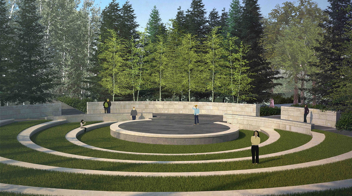 An amphitheater in a natural bowl presents new space for programs and events