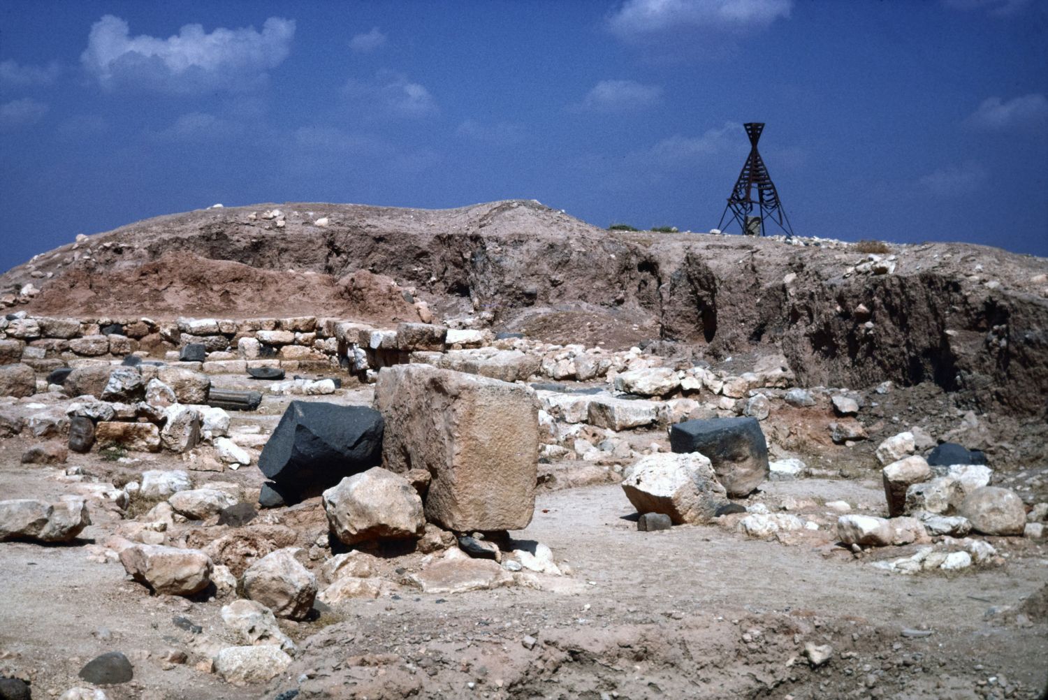 View of excavations.