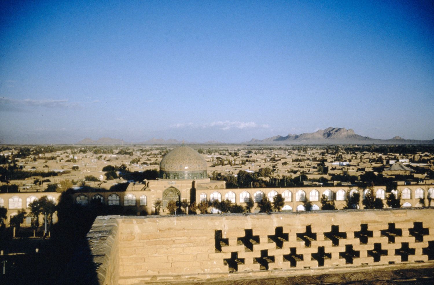  Isfahan - View over city of Isfahan, Iran, facing east from Ali Qapu.