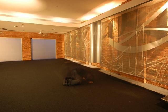 Islamic Prayer Facility - Interior view of prayer area and qibla wall