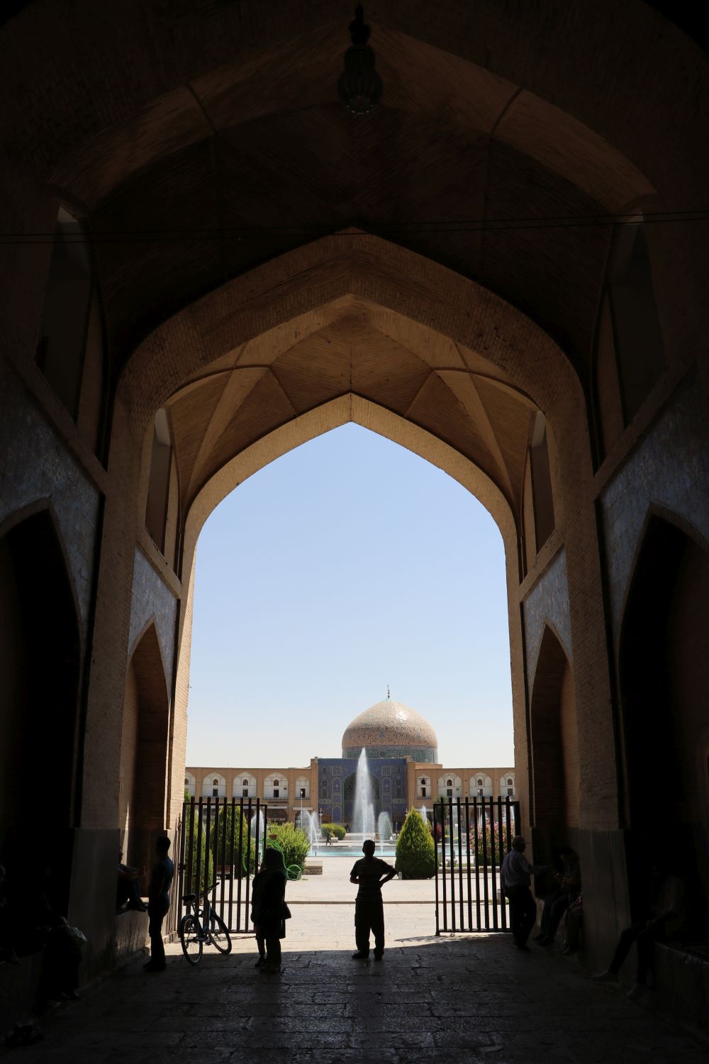 View of Shaykh Lutfallah Mosque from Ali Qapu.