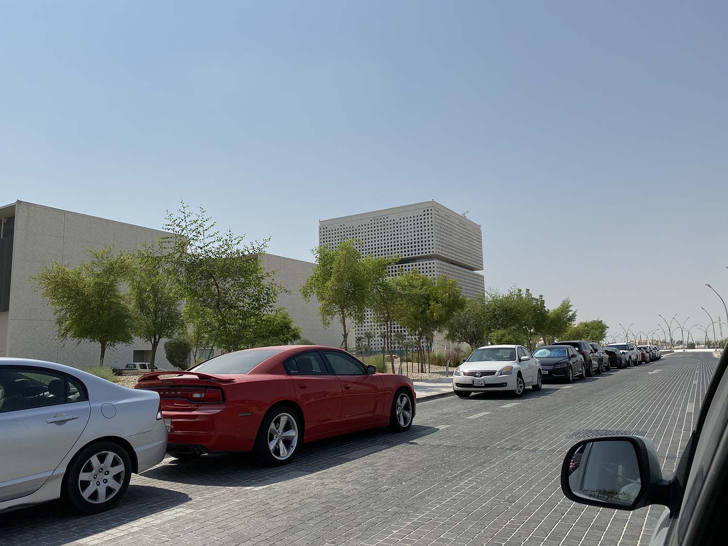 Distant view. Qatar Foundation Headquarters