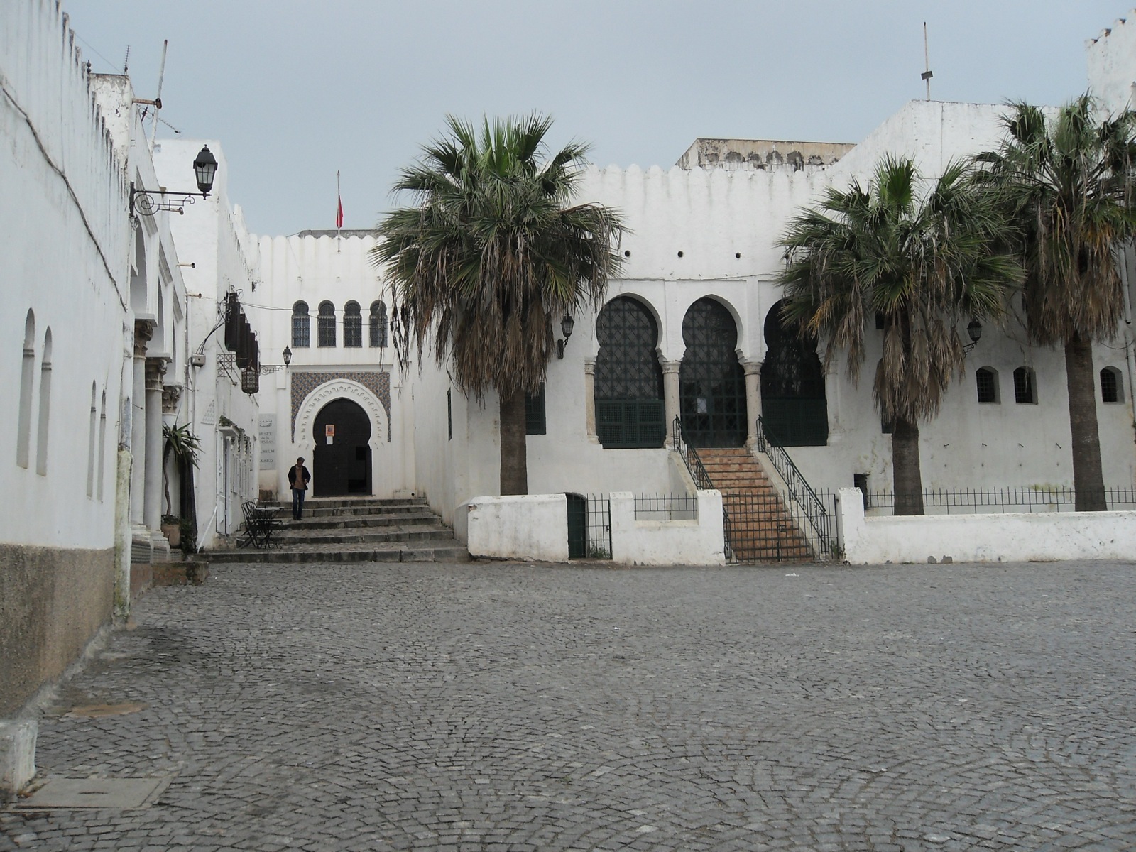 View of the entrance to the Casbah Museum (left) and Prison
