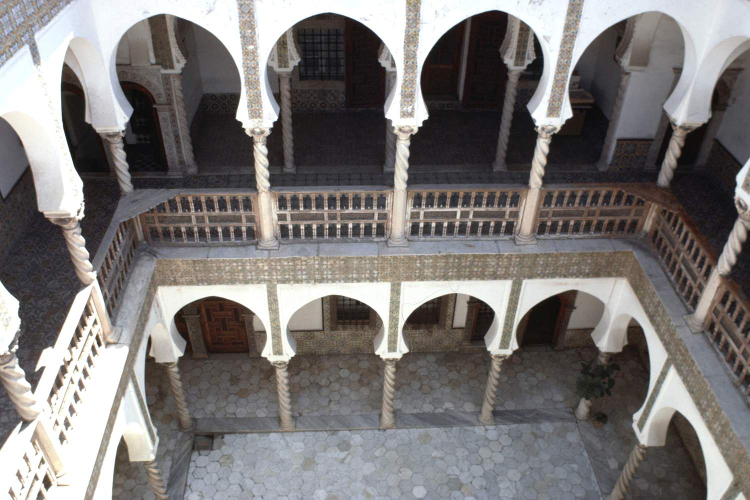 View of the courtyard from above&nbsp;