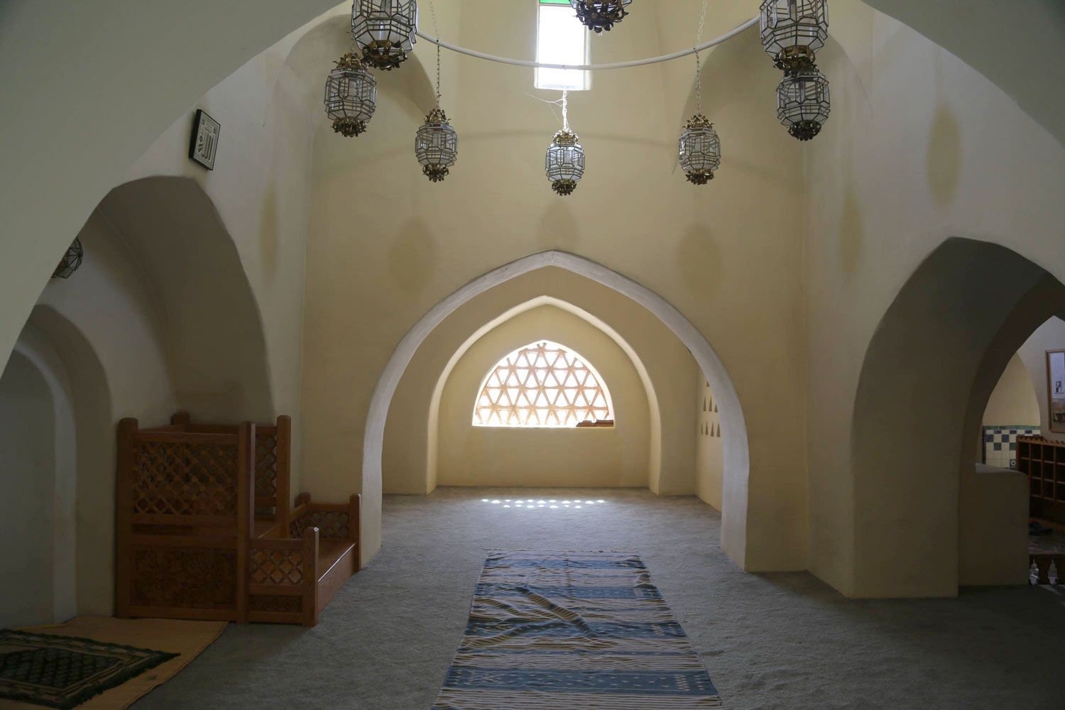 <p>Mosque, Interior view toward the south wall</p>