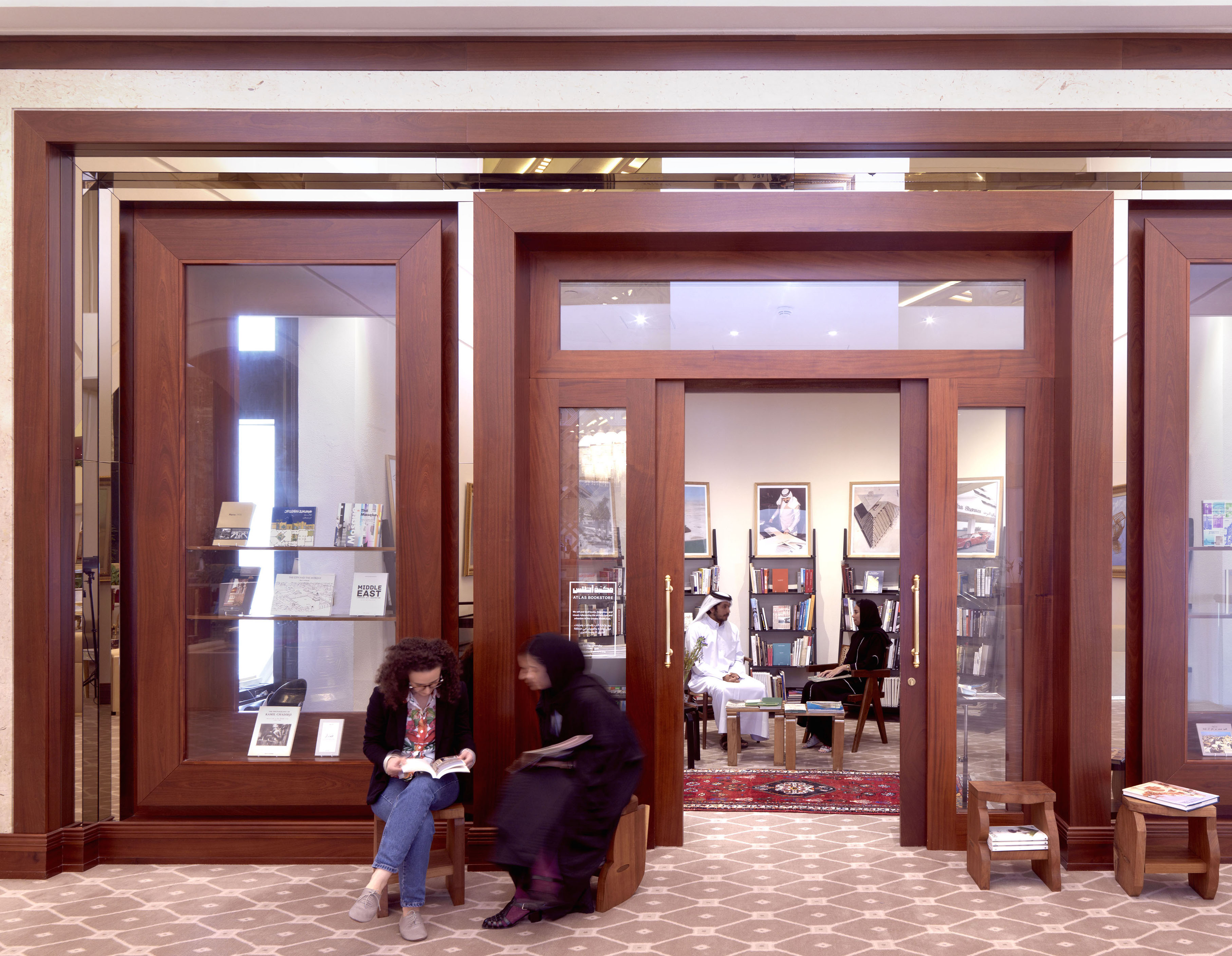 <p>Atlas Bookstore project space frontage, Sheraton hotel, Doha</p>