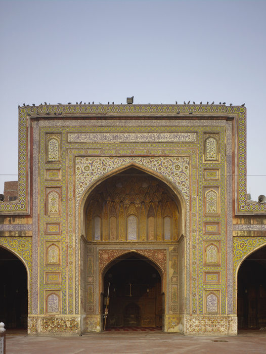Masjid Wazir Khan - Main entrance to the Mosque is through a central iwan in the courtyard