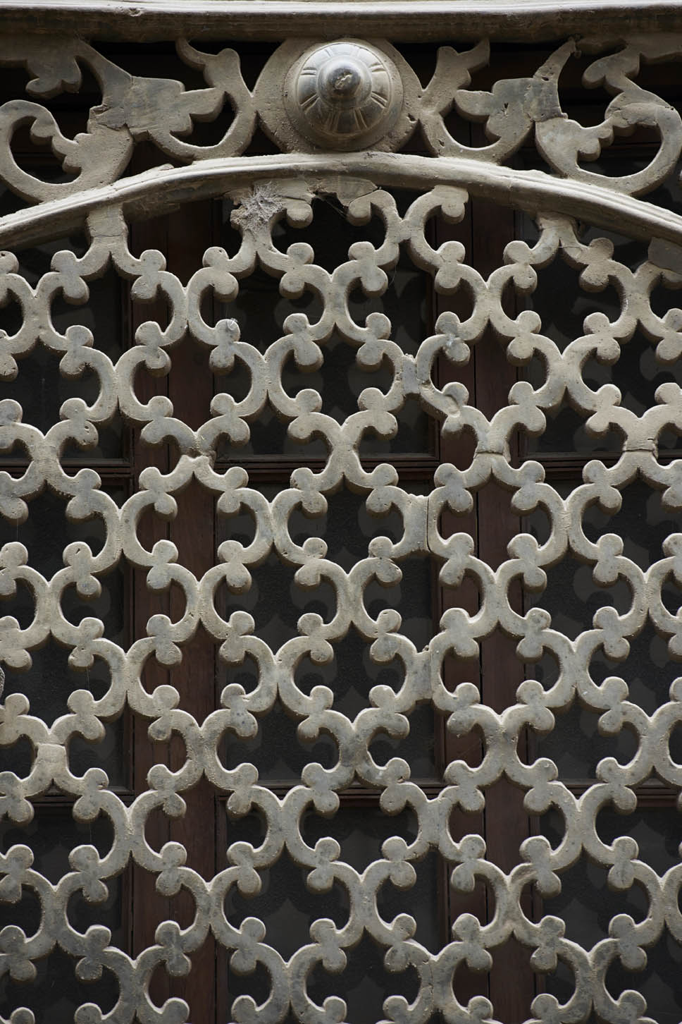 Detail of bronze grille on the sabil