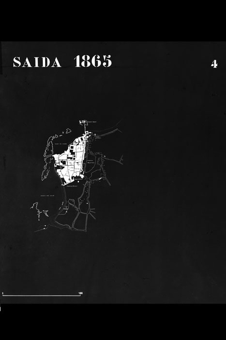 Plan d’aménagement de Saïda et de sa région  - Sidon in 1865