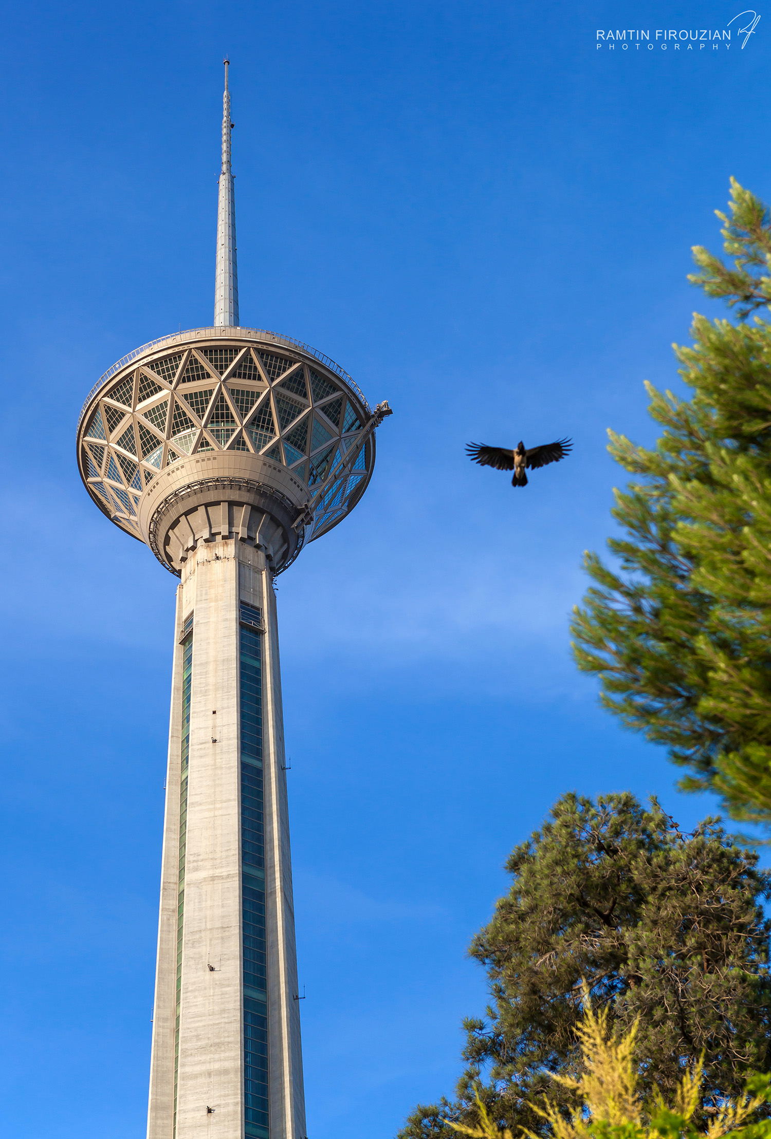 Milad Tower person view