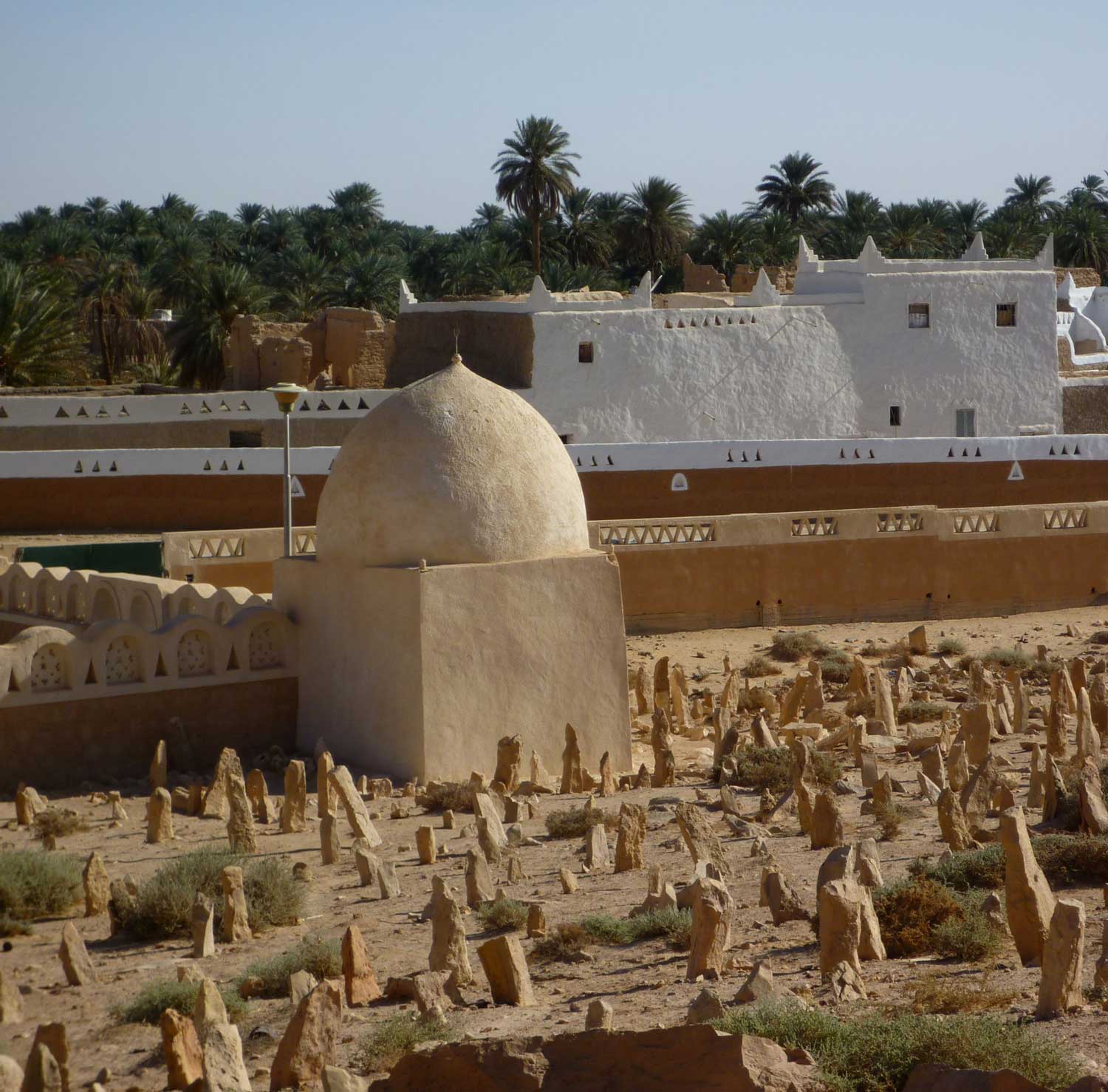 A cemetery with marabout