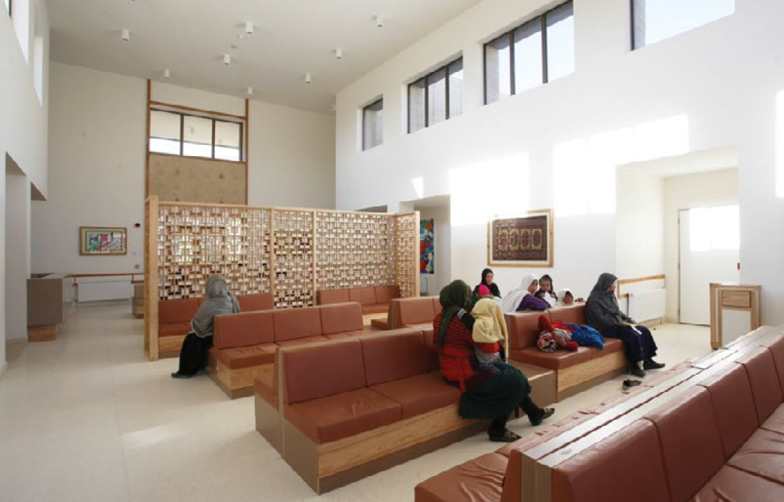Interior, women's waiting area